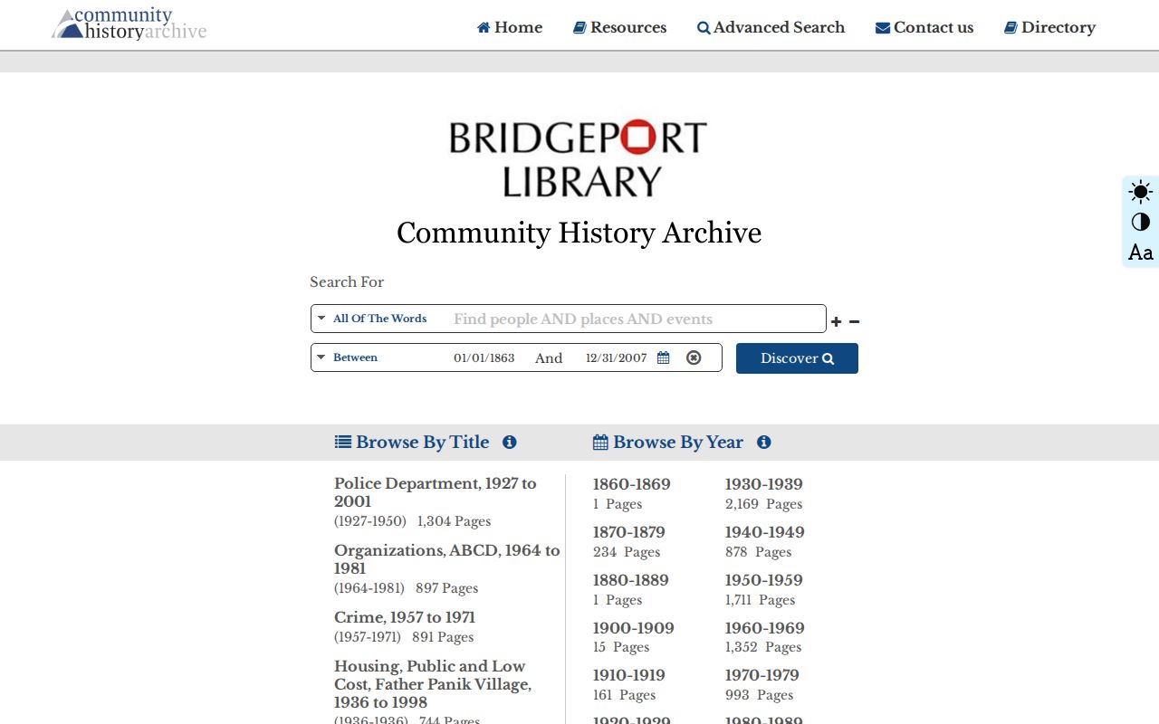 Bridgeport city directory digitized local archive